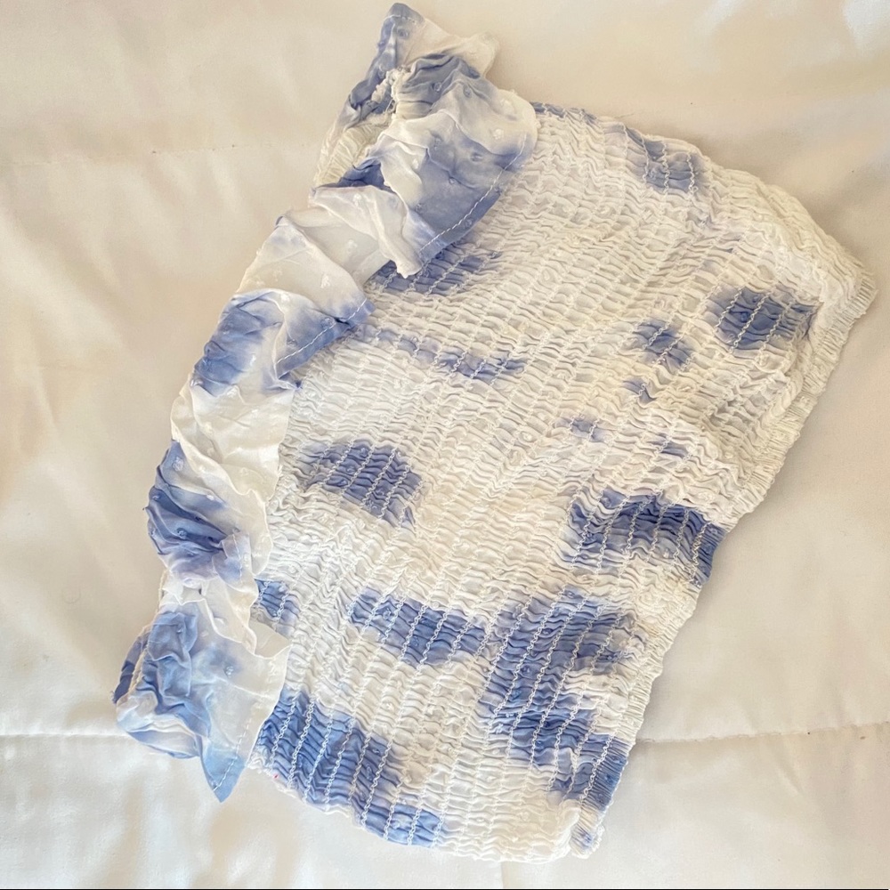 Tie dye tube top (crop)